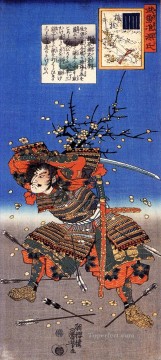 Utagawa Kuniyoshi Painting - kajiwara genda kagesue para umegae Utagawa Kuniyoshi Ukiyo e